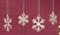 4er Box Baumschmuck aus Glas 2fach sortierte Schneepflocke von Gilde