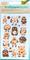 Kraftpapier-Sticker,, 10 x 16 cm, verschiedene Motive