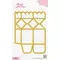 Stanzschablone Geschenkbox, Schachtel "Scallop Candybox", 4x4x7,5cm,