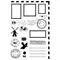 Clear Stamps Set "Briefmarken Journaling", bis 4,5x7,5cm, 4-tlg.