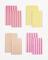 Flat Paper Bags Papiertüten "Neon Stripes", 15,5x24,8cm u. 13x21cm, 8-tlg.