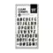 Clear stamp set "Alphabet Vintage", 2cm hoch, 49-tlg.