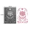 Set Embossingfolder & Maskierschablone "flower Lotus", 10,7x14,6cm, 2-tlg. 