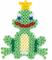 Stiftplatte Midi für Bügelperlen, "Froschkönig"