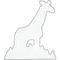 Stiftplatte Midi für Bügelperlen, "Giraffe"