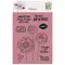 Clear Stamp Set "Full of hugs Pfingstrosen", bis 6x11,5cm, 9-tlg.