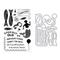 Clear Stamp / Stanzschablonen Set " Well preserved", 38-tlg.