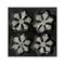 4er Box Baumschmuck aus Glas 2fach sortierte Schneepflocke von Gilde