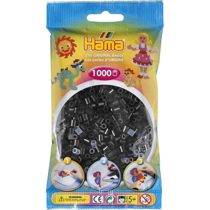 Hama 1000 Midi Bügelperlen - Schwarz