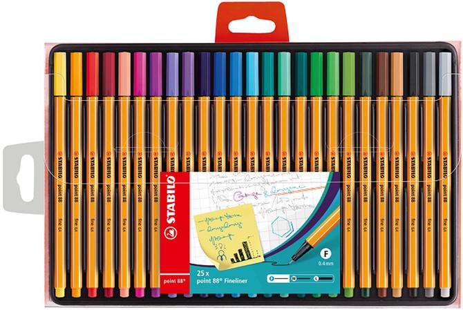 Stabilo point 88 - Fineliner - 25er Etui