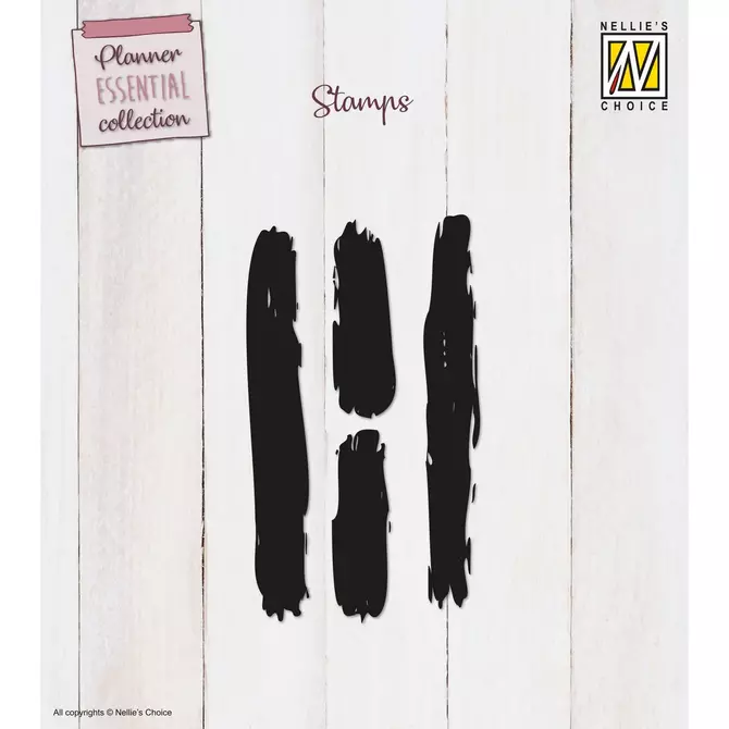 Clear Stamps Set "grafische Streifen Banner", bis 1,5x10cm, 4-tlg.