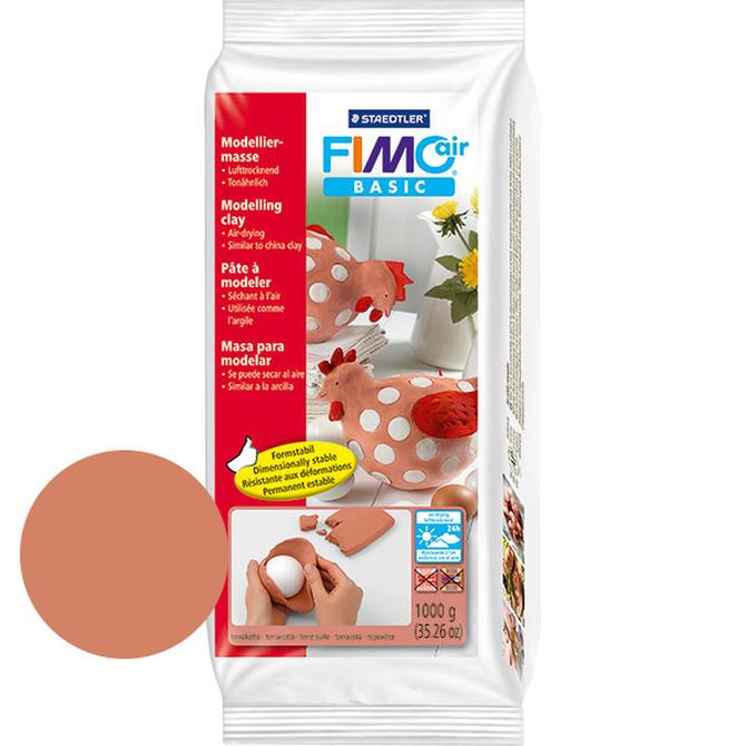Modelliermasse FIMO air Basic, 500g, terracotta