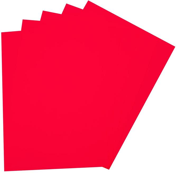 Moosgummi, 29 x 40 cm, 5 Bogen, hochrot