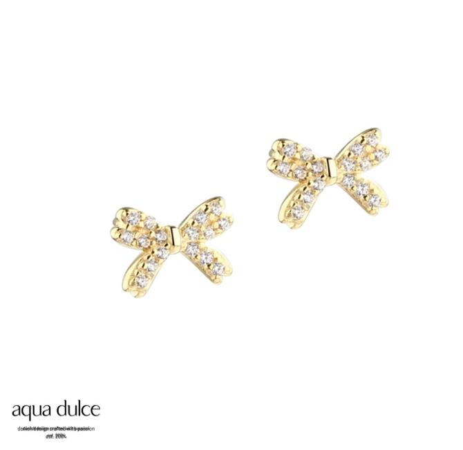 Aqua Dulce  DARLING BOW EARSTUDS 5779