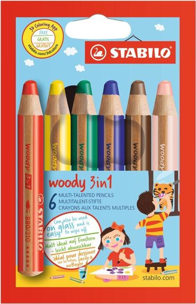 Stabilo Woody 3 in 1 - 10er Pack