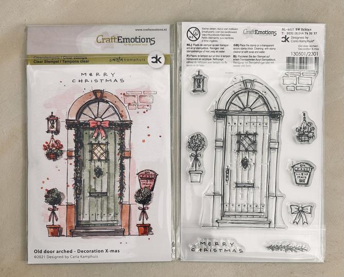 Clear Stamp Set  "Weihnachtstür", 9-tlg.