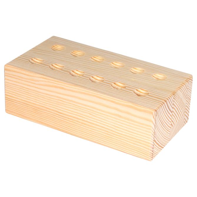 Prickelständer aus Holz für bis zu 12 Prickelnadeln