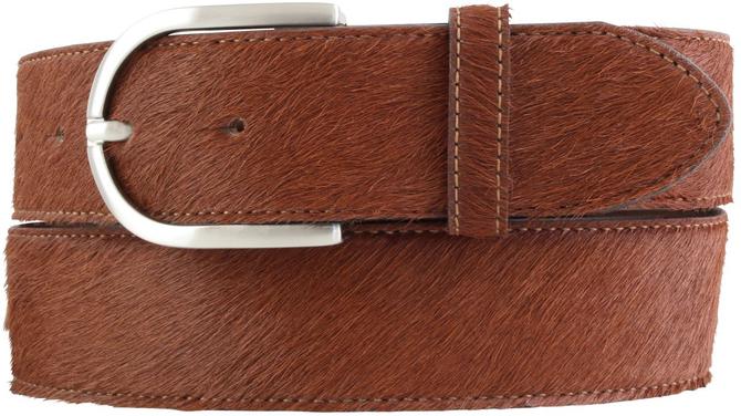 BRAZIL GÜRTEL FELL-LEDER 4cm Braun