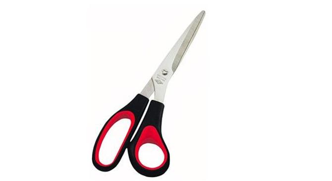 Universalschere 21 cm schwarz/rot