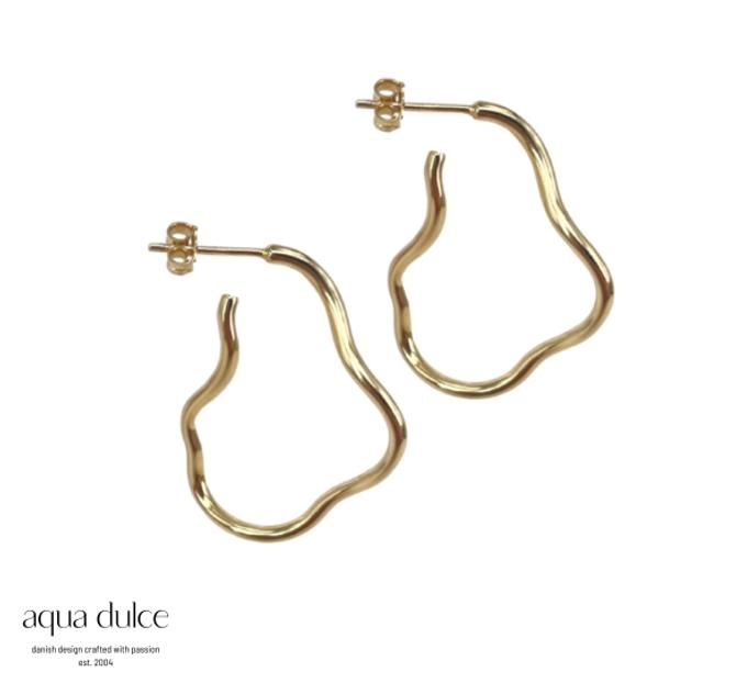 Aqua Dulce   CURLY HOOPS 5718