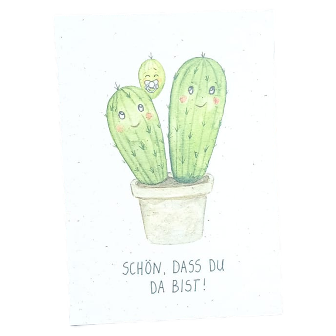 Postkarte "Schön das du da bist"