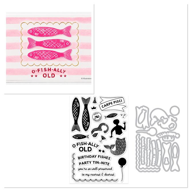 Clear Stamp / Stanzschablonen Set " Well preserved", 38-tlg.