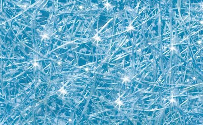 Sisal mit Glitter 135 g/m², 45 cm x 2 m, 12 Rollen, hellblau