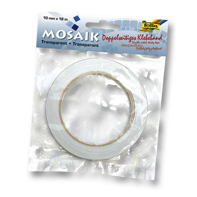 Klebeband, doppelseitig, 10 mm x 18 m, transparent