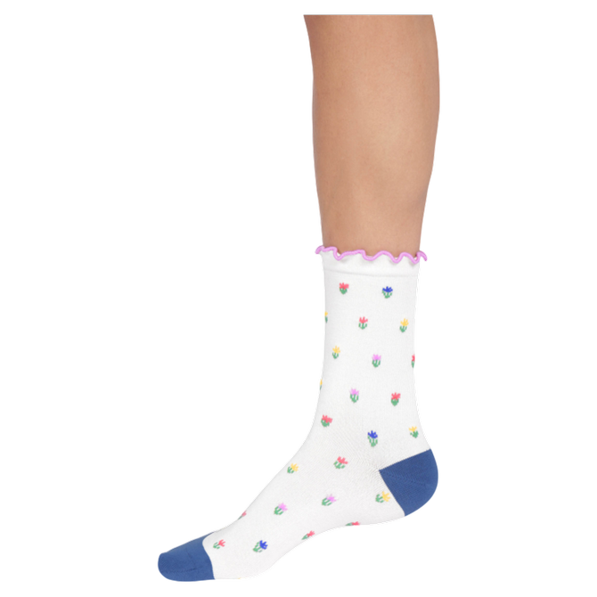 Thought DISTY FLORAL BAMBOO FRILL SOCKS