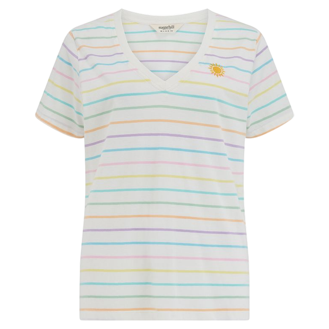Sugarhill KHLOE V-NECK T-SHIRT SUN