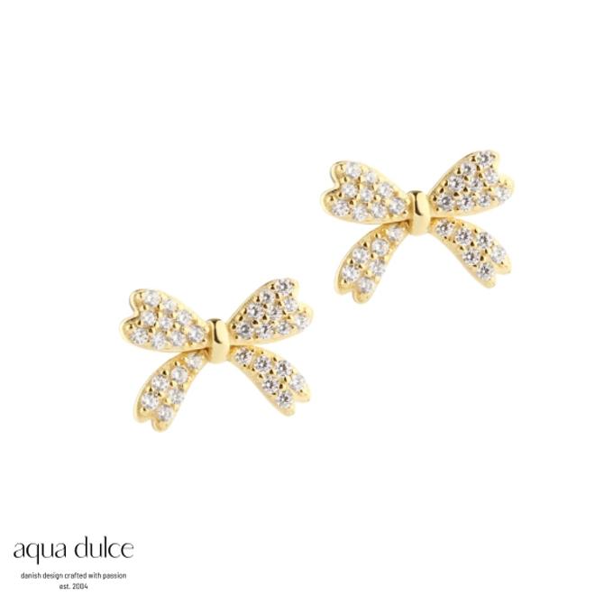 Aqua Dulce  DARLING BIG BOW EARSTUDS 5805