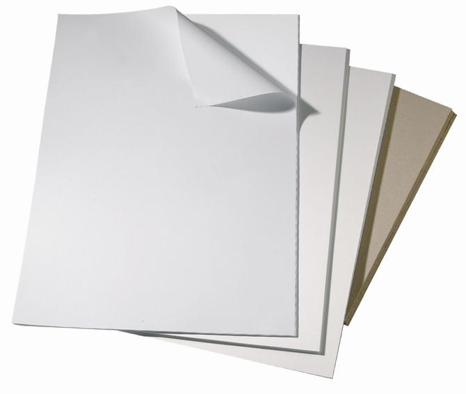 Bristolkarton 308 g/m², 50 x 70 cm, 10 Bogen, weiß