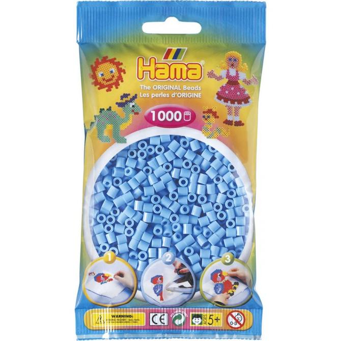 Hama 1000 Midi Bügelperlen - Pastell-Blau