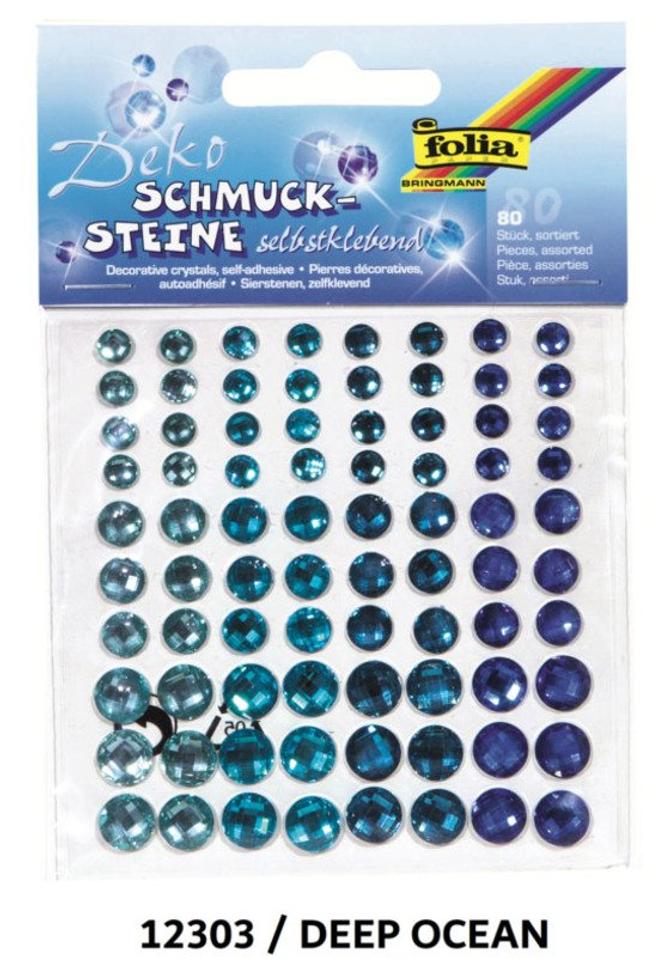 Schmucksteine "Deep Ocean", selbstklebend