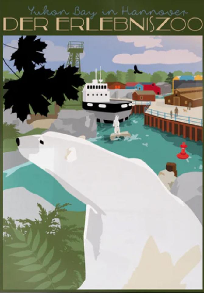 Illustre Welt Postkarte ZOO HANNOVER