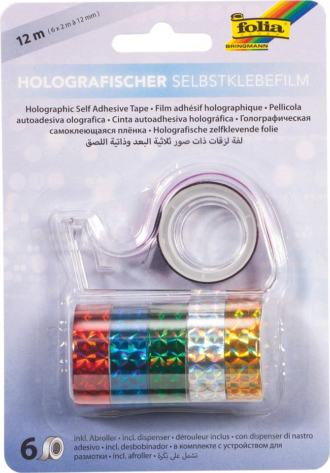 Holographischer Selbstklebefilm, 12 mm x 2 m