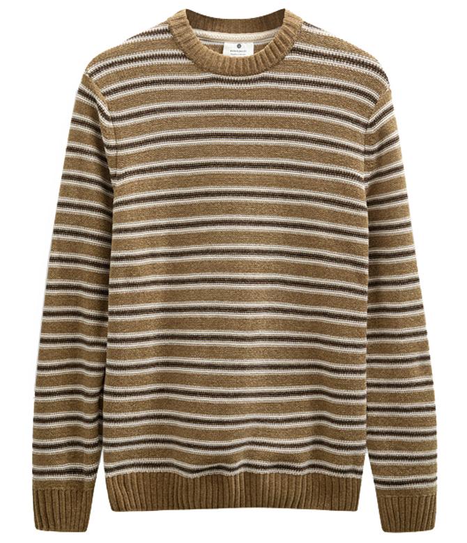 Anerkjendt AKSUNE CHENILLE STRIPE KNIT