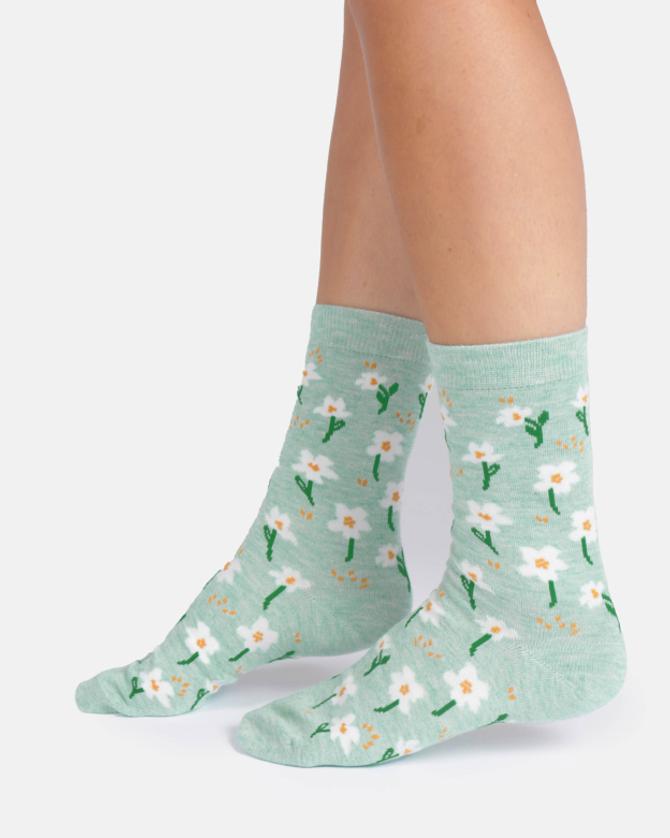 Thought WOMENS COSMOS FLORAL ORGANIC COTTON SOCKS
