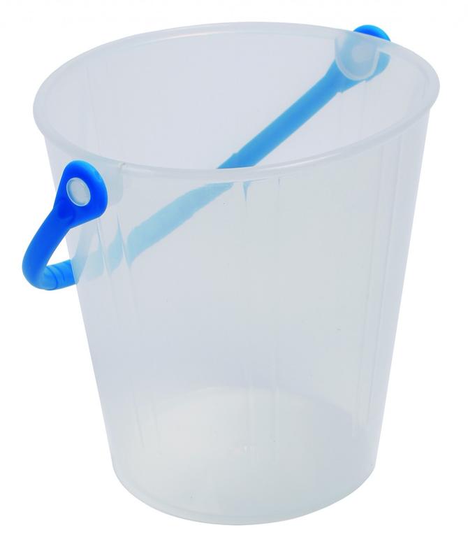 EIMER TRANSPARENT ...da sieht man, was drin ist !