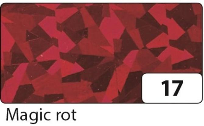 Holographische Folie selbstklebend, 40 cm x 5 m, Magic rot