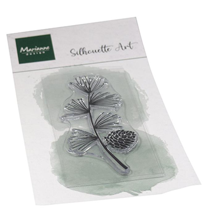 Clear Stamp Silhouette Art "Pinie", 3,5x8cm