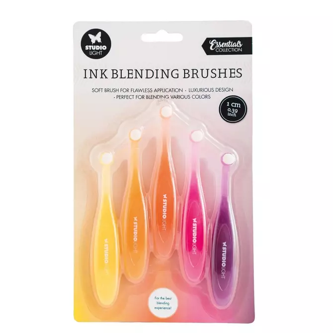 Blending Brush Set, Mixed media Pinsel, 1 cm, 5 Stück