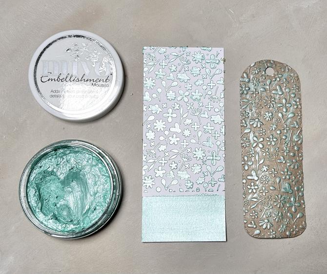 Schabloniercreme Embellishment Mousse "Aquamarine ", 62,5 g 