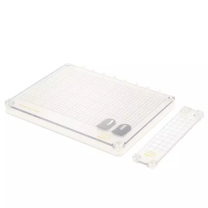 Stamp Easy Pro Stempelhilfe, abnehmbarer Klappe, extra große Stempelfläche