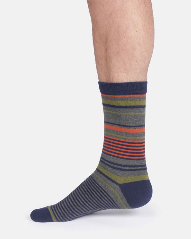 Thought VARIATED STRIPE BAMBOO SOCKS