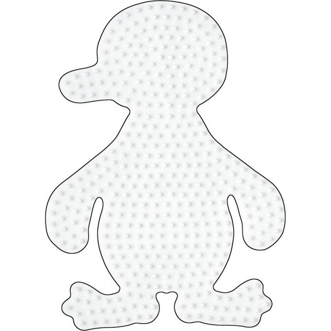 Stiftplatte Midi für Bügelperlen, "Pinguin"