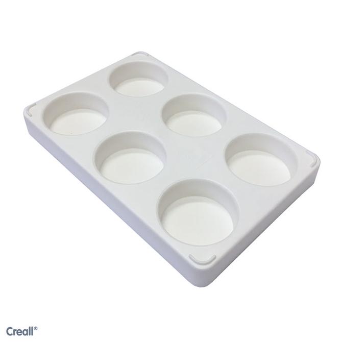 Tablett für auslaufsichere Farbtöpfchen á 125 ml.