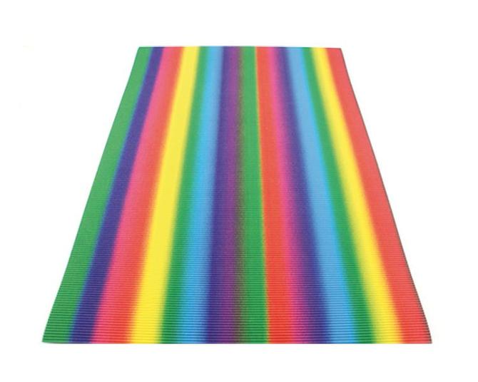 E-Wellpappe REGENBOGEN, 35 x 50 cm, 10 Bogen