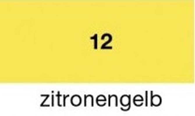 Tonkarton 220 g/m², 50 x 70 cm, 10 Bogen, zitronengelb