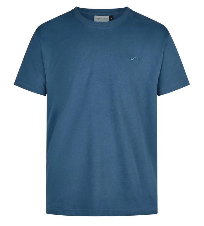 Cleptomanicx LIGULL BASIC TEE REGULAR blue wing